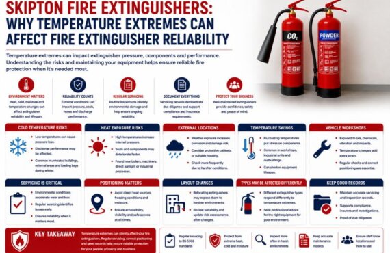 Skipton Fire Extinguishers: Why Temperature Extremes Can Affect Fire Extinguisher Reliability